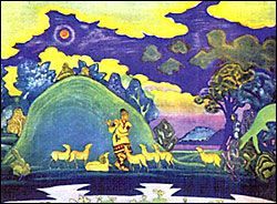 Эскиз к опере "Снегурочка" для Ковент-Гардена. 1919. Постановка не осуществлена